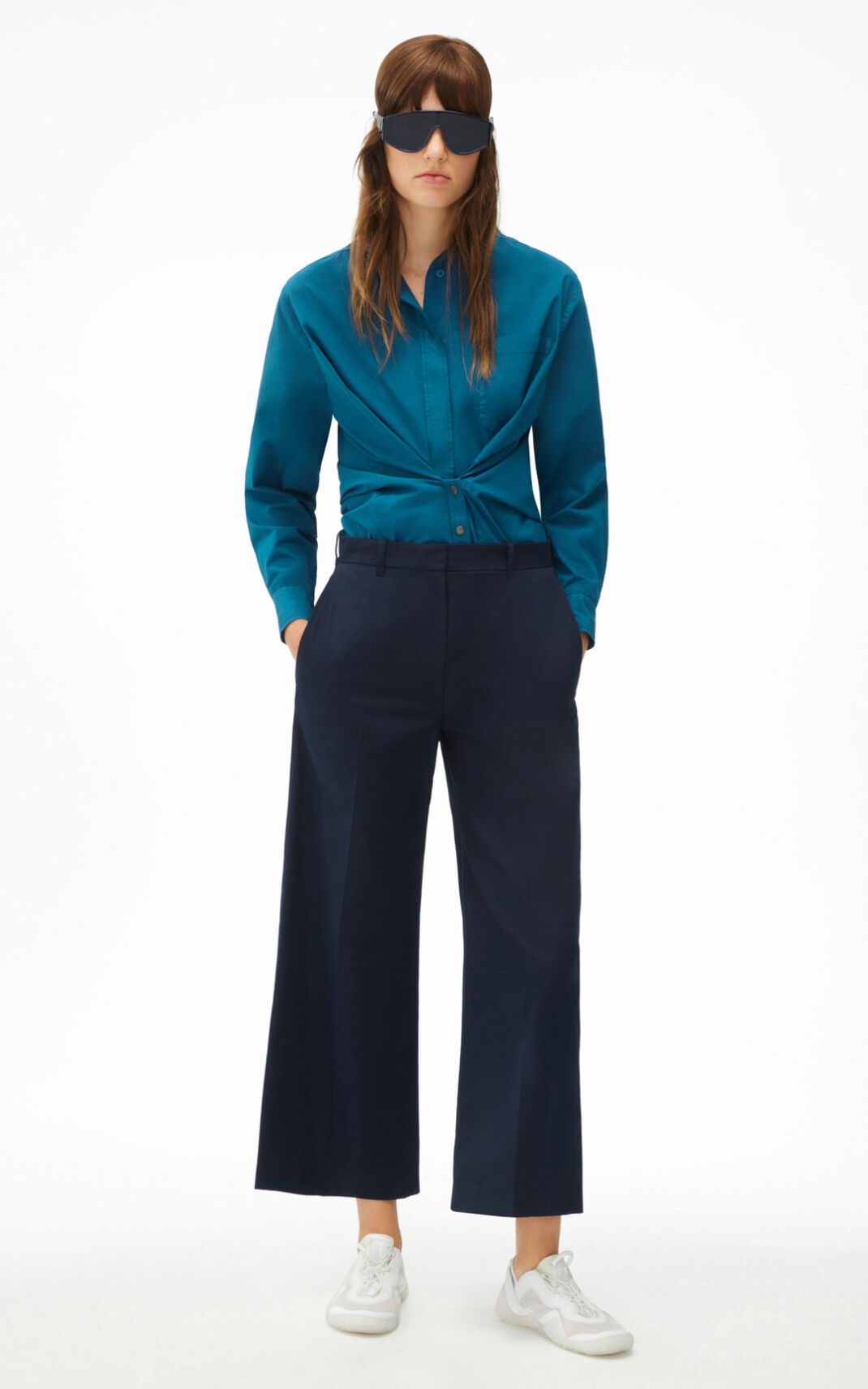 Pantalones Kenzo Cropped flared Mujer Azules Negras - SKU.2633259